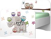 Кровать Премиум Смарти-2 200x80 (белый/совята)