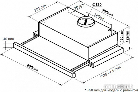 Кухонная вытяжка Korting KHP 6617 GN