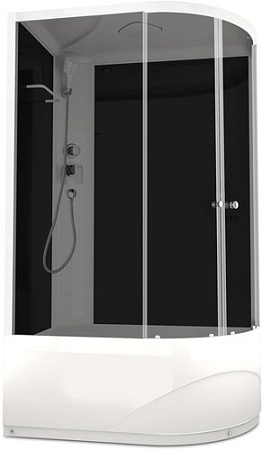 Душевая кабина Domani-Spa Delight 128 High 120x80 L (черный/тонированное)