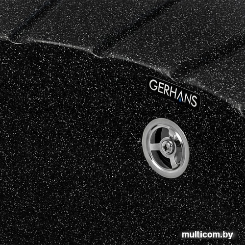 Кухонная мойка Gerhans A02 (черный)