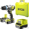 Дрель-шуруповерт Ryobi R18DDBL-225B 5133003611 (с 2-мя АКБ, кейс)