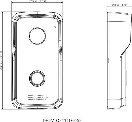 Комплект видеодомофона Dahua DHI-KTP02