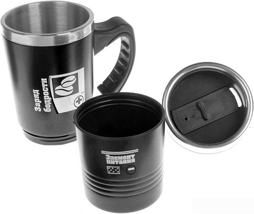 Термокружка Белбогемия 25161285 0.5л (черный)