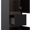 Aquanet Шкаф-пенал Милан 35 306377 (черный глянец)
