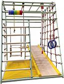 Детский спортивный комплекс Вертикаль Веселый малыш Next (горка, мягкие бортики, фисташковый)