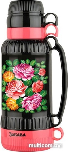 Термос Забава РК-1809 1.8л (русские узоры)