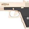 Пистолет игрушечный Arma.toys Резинкострел Glock Light AT027