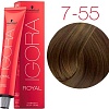 Крем-краска для волос Schwarzkopf Professional Igora Royal Permanent Color Creme 7-55 60 мл