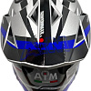 Мотошлем AIM JK802S 802-012-XS (XS, синий/серый/черный)