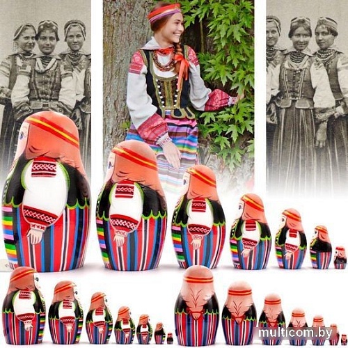 Развивающая игрушка Брестская Матрешка Матрешка Домачевский строй (набор 7 шт)