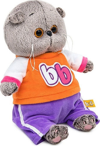 Классическая игрушка BUDI BASA Кот Басик Baby в костюмчике в стиле спорт-шик 10880342