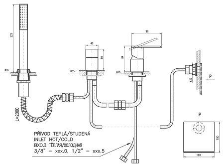 Однорычажный смеситель Slezak RAV Loira LR563.5P