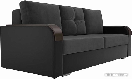 Диван Лига диванов Мейсон 102136 (серый/черный)