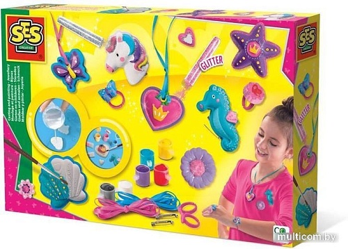 Набор для рукоделия SES Creative Из гипса Ювелирные изделия 01291