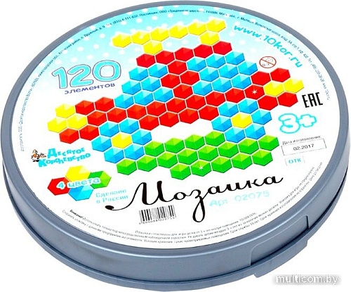 Мозаика/пазл Десятое королевство Детская шестигранная 02075