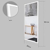 Зеркало eMZe 50x90см LINE.50.90.BEL (белый)