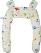 Бампер в кроватку Farfello Динозавры W2/3 (желтый)