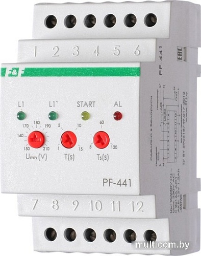 Реле контроля фаз Евроавтоматика F&F PF-441 EA04.005.002