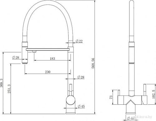 Abber Wasser Kreis AF81141NG (никель)