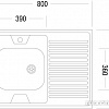 Кухонная мойка Ukinox STD800.600-5C 0LS