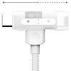 Кабель Momax DL56W 1-Link Flow Duo USB Type-C - Lightning/USB Type-C (1.5 м, белый)