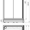 Душевой уголок Radomir 100x110 L 1-03-1-1-0-1230 (прозрачное стекло)