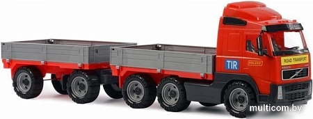 Полесье Volvo автомобиль бортовой с прицепом 9487