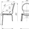 Стул Белс Келли Wood Chrome 450030-15 (темный орех)