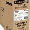 Кабель ExeGate Special UTP4-C5e-CCA-S26-IN-PVC-GY-100 UTP