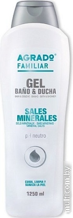 Agrado Гель для душа Bath & Shower Gel Mineral Salts 1250 мл