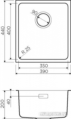 Кухонная мойка Omoikiri Tadzava 39-U GM