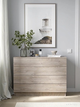 Комод Горизонт Нео 1050 4 ящика (дуб эндгрейн)