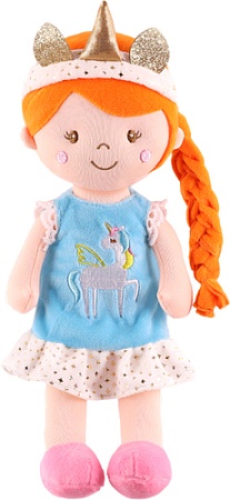 Кукла Maxitoys Хлоя с рыжей косичкой в голубом платье MT-CR-D01202321-30