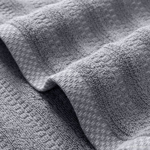 Полотенце Verossa Wave&pixels 50x90 (графит/белый)