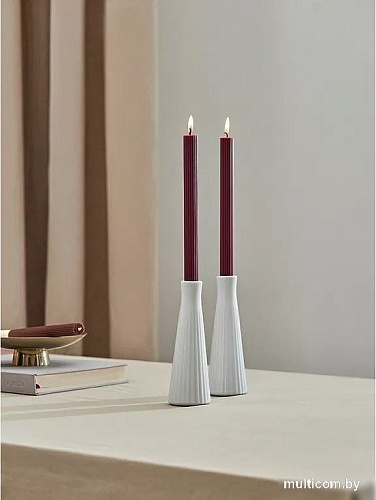 Набор свечей Tkano Edge TK24-CND0006 (2 шт, бордовый)