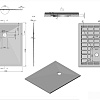 Душевой поддон Vincea VST-4SR9011W 110x90