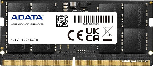 Оперативная память ADATA 32ГБ DDR5 SODIMM 4800 МГц AD5S480032G-S