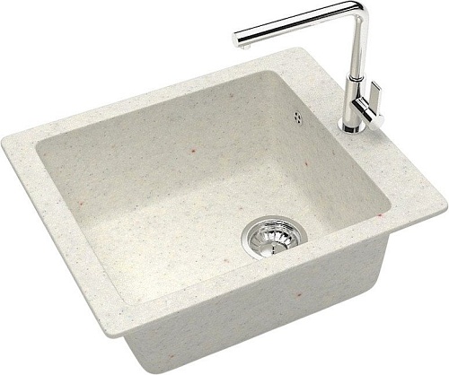 Кухонная мойка MARRBAXX Карельский камень модель 8/Q7 F008Q007 (белый/хлопок)