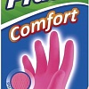 Латексные перчатки Paclan Practi Comfort M (розовый)