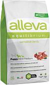 Сухой корм для собак Alleva Equilibrium Sensitive Lamb Puppy Mini/Medium 2 кг