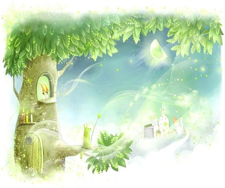 Фотообои Citydecor Сказочное дерево с защитным покрытием 300x254