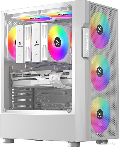 Корпус XASTRA A302 4FRGB WH (белый)