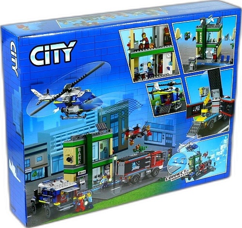 Конструктор King 79019 Полицейская погоня в банке