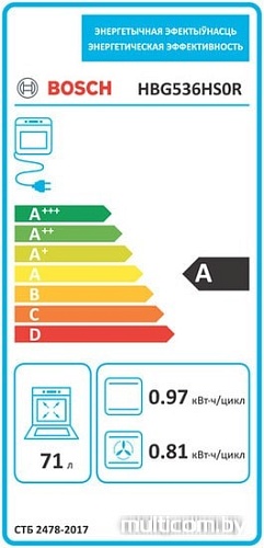 Духовой шкаф Bosch HBG536HS0R