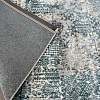 Ковер для жилой комнаты Radjab Carpet Бьянка Прямоугольник D057A 8852RK-B (0.8x1.5, Cream Shirink/Blue Fdy)