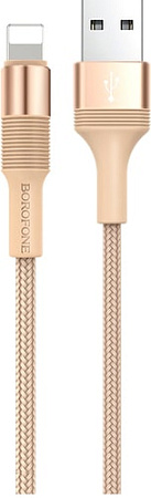 Кабель Borofone BX21 Lightning 1 м (золотистый)