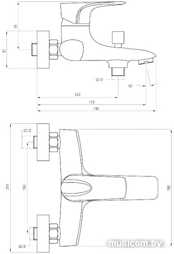 Смеситель Deante Gardenia BEG 010M