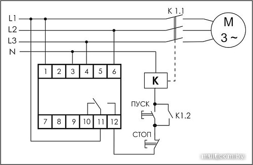 Реле контроля фаз Евроавтоматика F&F CKF-316 EA04.002.005