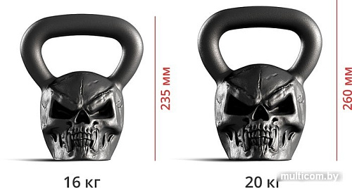 Гиря Iron Head Череп 20 кг