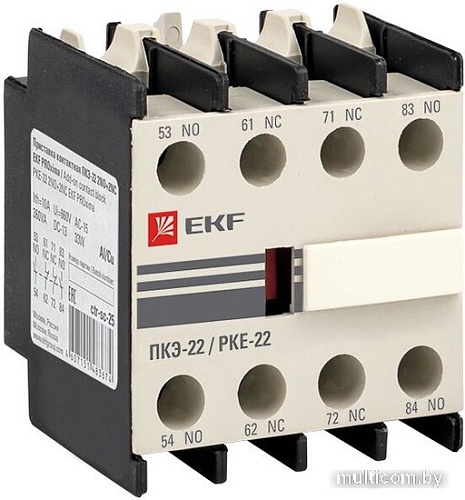 Приставка контактная EKF PROxima ПКЭ-22 2NO+2NC ctr-sc-25